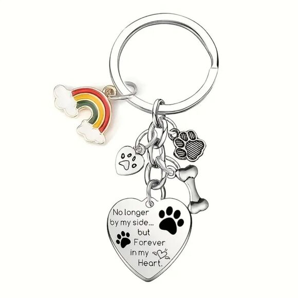 NEW! Pet Memorial Keychain, “I Loved You My Whole Life…” - Picture 1 of 4